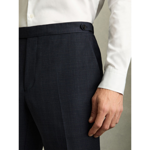 REISS HATCH Wool Blend Textured Tailored Trousers